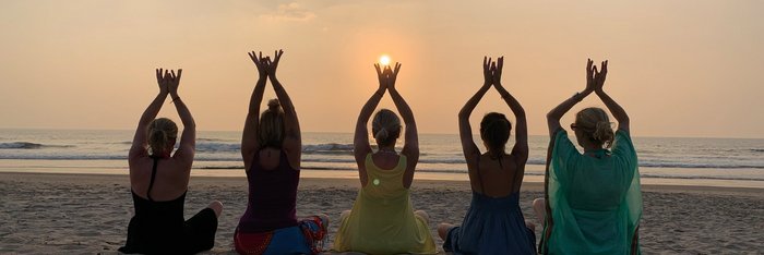 Wundervolle Sonnenuntergänge am Strand von Goa