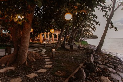 Abendstimmung im Restaurant "Baruna"