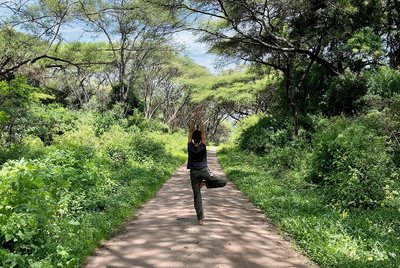 Auf der Safari darf auch Zeit für Yoga sein