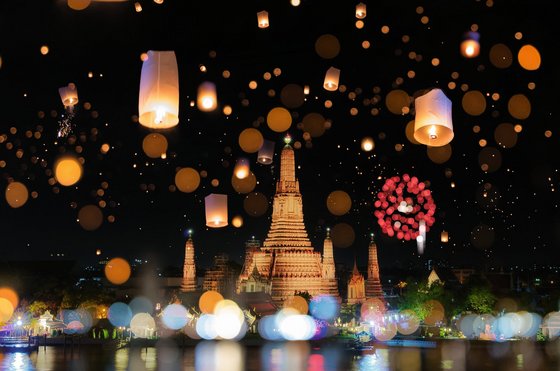 asien-reisen-thailand-bangkok-tempel-morgendaemmerung-lichter Der Tempel von Bangkok