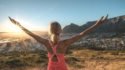 Den Blick vom Tafelberg genießen