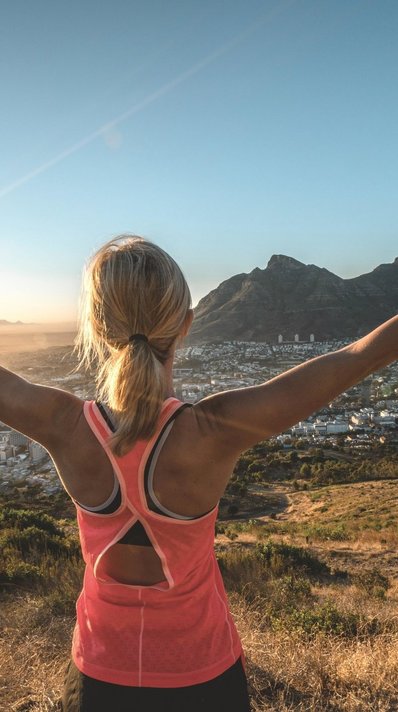 Den Blick vom Tafelberg genießen