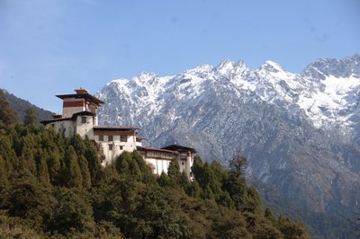 Ein traditioneller Dzong in Bhutan