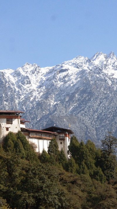 Ein traditioneller Dzong in Bhutan