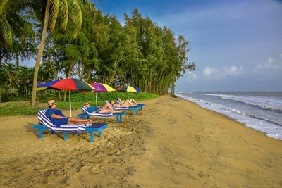 Nur wenige Gehminuten von Ihrer kleinen Villa entfernt erstreckt sich ein wunderschöner Strand