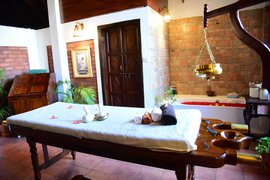 Der Behandlungsraum des AyurSoma Ayurveda Royal Retreats