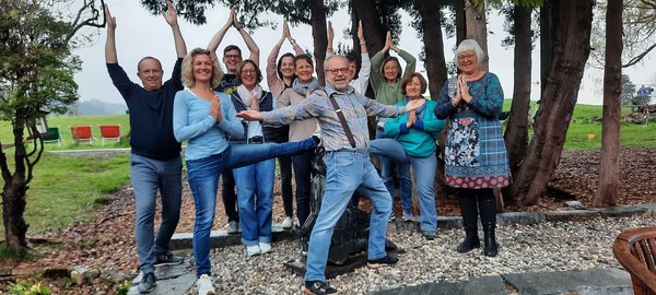 Viel Freude mit der Kursleiterin Anke Rebetje