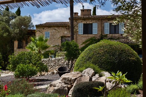 Die wunderschöne Finca im Sonnenschein