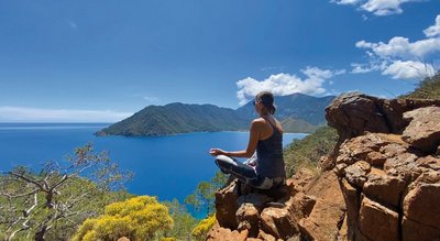 Nutzen Sie die weite Aussicht für eine Meditation