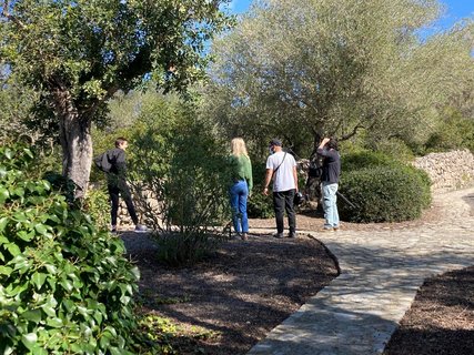 Interview mit Katharina Hegemann im Garten der Finca