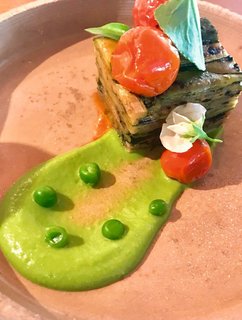 Die mediterrane Zucchini Lasagnette aus dem Hotel Engel in Südtirol.