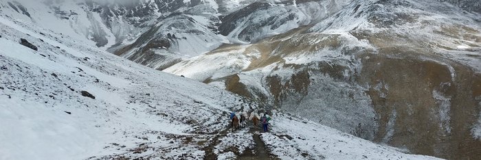 Weiße Gipfel in Nepal