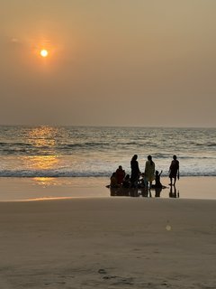 Sonnenuntergang über dem Meer