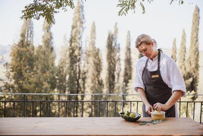 In der Küche werden frische und lokal bezogene toskanische Zutaten verwendet