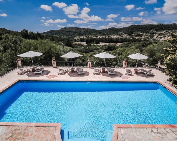 Der Pool auf der Finca Son Mola Vell