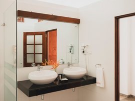 Badezimmer der Jasmin Suite Badezimmer der Jasmin Suite