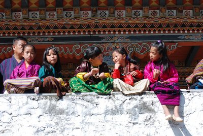 Die lokale Bevölkerung Bhutans 