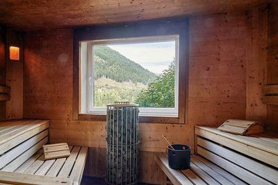 Saunieren mit Blick ins Grüne
