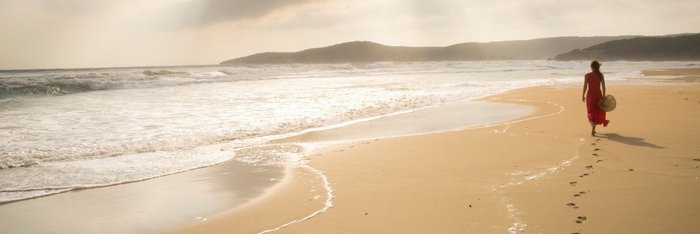 Fußspuren im Sand
