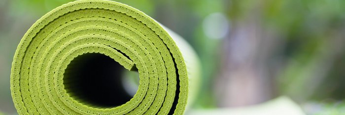 Yogamatte für den Yoga-Kurs