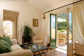 Zimmer der Kategorie "palazzo suite sea view terrace"