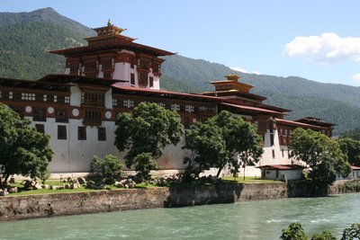 Kloster Punakha Dzong in Bhutan 
