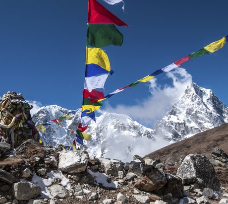 Gebetsfahnen im Himalaya