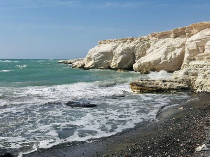 Weiße Felsen auf Zypern