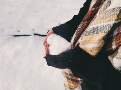 Ein Herz aus Schnee