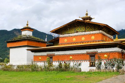 Kloster Jambay Lhakhang in Jakar (Bumthang), Bhutan