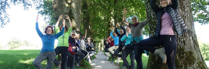 Die Yoga- und Meditationsstunden werden auch mal in Freie verlegt