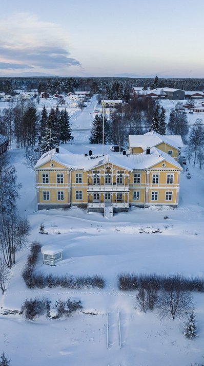 Das Hotel Filipsborg im Winter