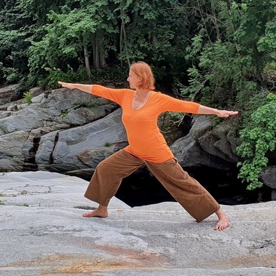 Yogalehrerin Evelin Bloß