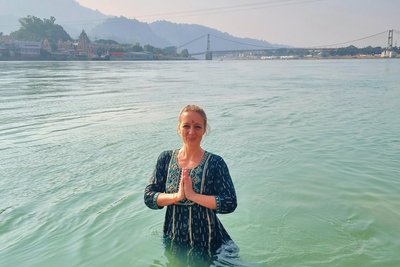 Im Ganges baden