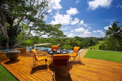 Ausblick auf die weite Landschaft von Ihrem Zimmer aus