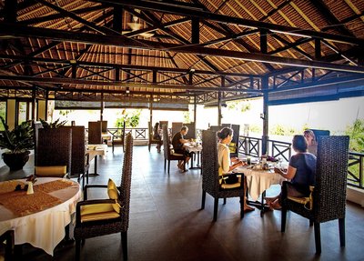 Die frischen und gesunden Zen-Mahlzeiten im Restaurant - ein wahrer Genuss