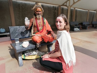 Shakiri Juen und ein Sadhu