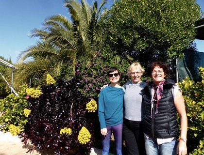 Viel Spaß und Freude auf der Aloe Vera Plantage in der Nähe der Finca Son Mola Vell