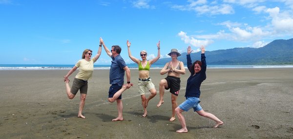 Yogis am Strand