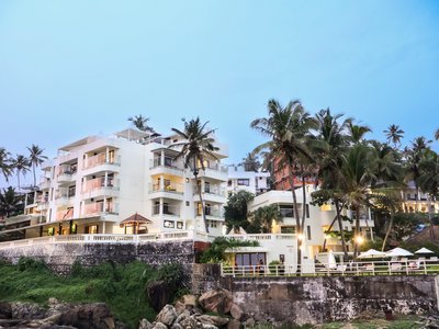 Blick auf das Rockholm Ayurveda Resort