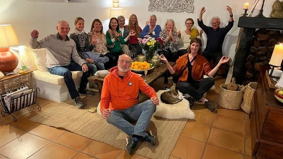 Strahlende Yogis auf der Finca Son Mola Vell