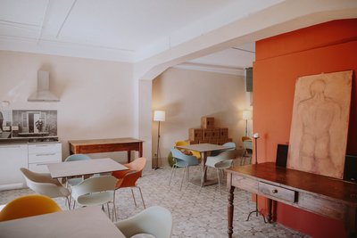 Die gemütliche Cantina der Villa Schindler