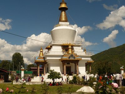 Besuchen Sie den National Memorial Chörten in Bhutan