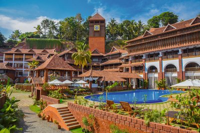 Der Blick auf das AyurSoma Ayurveda Royal Retreat