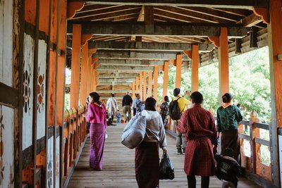 Besuch des Punakha Dzong