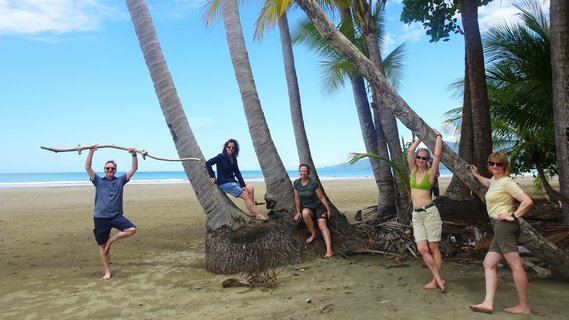 Gruppe am Strand