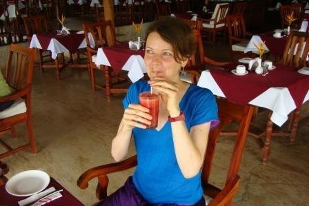 Leckerer ayurvedischer Drink im Somatheeram Health