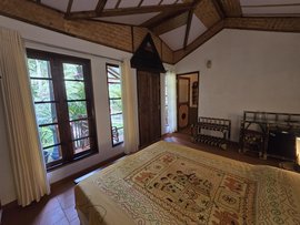 Der Blick vom Cottage ins Grüne