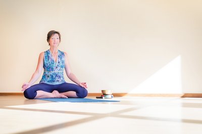Yogalehrerin Gabriele Haage