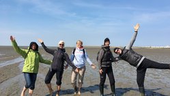 yoga-reise-deutschland-nordsee-baltrum-naturhotel-strand Lernen Sie das Wattenmeer auf einer ausgedehnten Wanderung kennen!